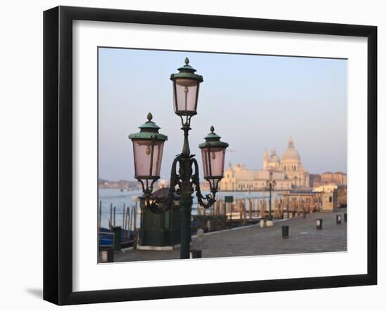 Riva Degli Schiavoni and Santa Maria Della Salute, Venice, Veneto, Italy-Amanda Hall-Framed Photographic Print