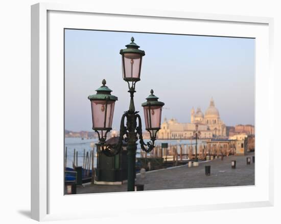 Riva Degli Schiavoni and Santa Maria Della Salute, Venice, Veneto, Italy-Amanda Hall-Framed Photographic Print