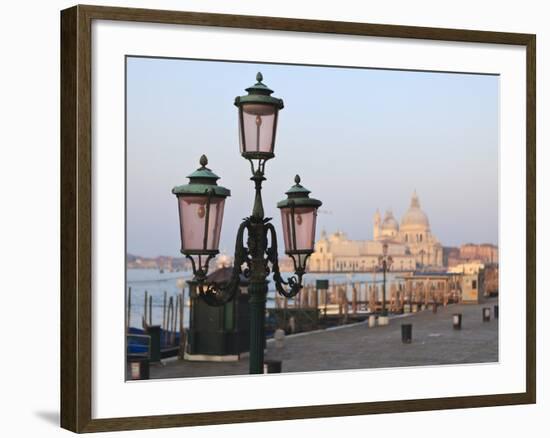 Riva Degli Schiavoni and Santa Maria Della Salute, Venice, Veneto, Italy-Amanda Hall-Framed Photographic Print