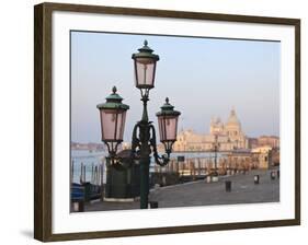 Riva Degli Schiavoni and Santa Maria Della Salute, Venice, Veneto, Italy-Amanda Hall-Framed Photographic Print