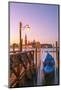 Riva Degli Schiavoni, Venice, Veneto, Italy. Moored Gondolas in Front of San Giorgio Maggiore-Marco Bottigelli-Mounted Photographic Print