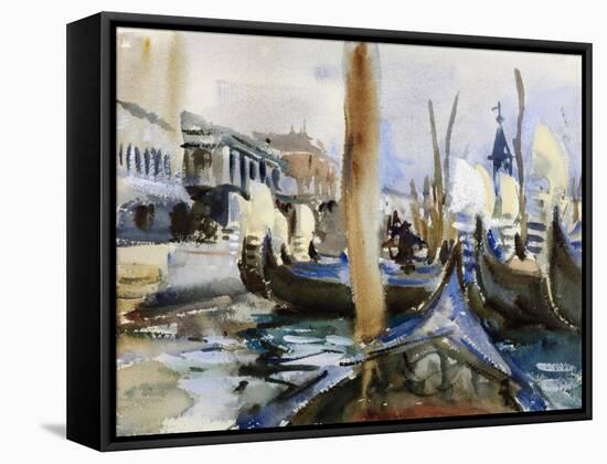 Riva Degli Schiavoni, Venice-John Singer Sargent-Framed Stretched Canvas