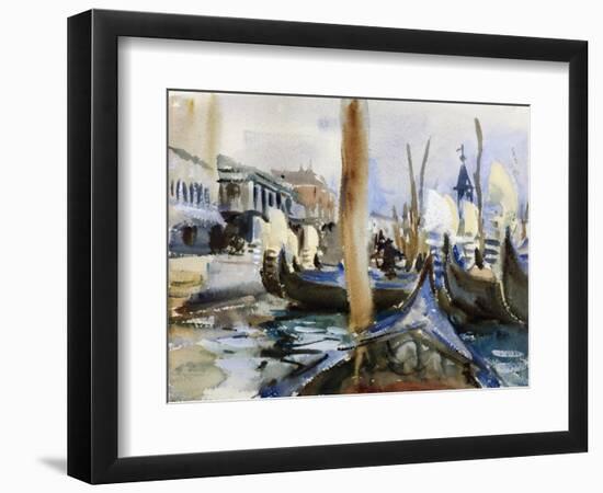 Riva Degli Schiavoni, Venice-John Singer Sargent-Framed Premium Giclee Print