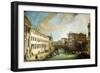 Riva dei Mendicanti, Venice.-Canaletto-Framed Giclee Print
