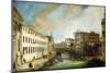 Riva dei Mendicanti, Venice.-Canaletto-Mounted Giclee Print