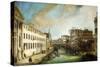 Riva dei Mendicanti, Venice.-Canaletto-Stretched Canvas