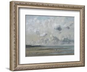 Rivage de Normandie (plage de Trouville - Deauville)-Gustave Courbet-Framed Giclee Print