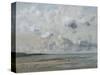 Rivage de Normandie (plage de Trouville - Deauville)-Gustave Courbet-Stretched Canvas