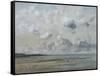 Rivage de Normandie (plage de Trouville - Deauville)-Gustave Courbet-Framed Stretched Canvas