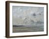 Rivage de Normandie (plage de Trouville - Deauville)-Gustave Courbet-Framed Giclee Print