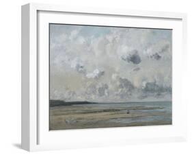 Rivage de Normandie (plage de Trouville - Deauville)-Gustave Courbet-Framed Giclee Print