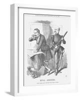 Rival Arbiters, 1866-John Tenniel-Framed Giclee Print