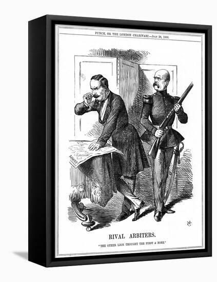 Rival Arbiters, 1866-John Tenniel-Framed Stretched Canvas