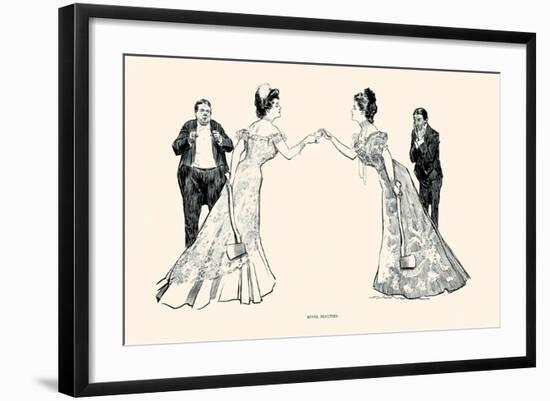 Rival Beauties-Charles Dana Gibson-Framed Art Print