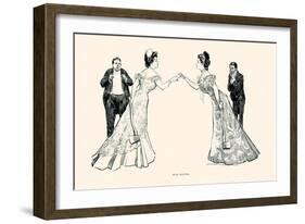 Rival Beauties-Charles Dana Gibson-Framed Art Print