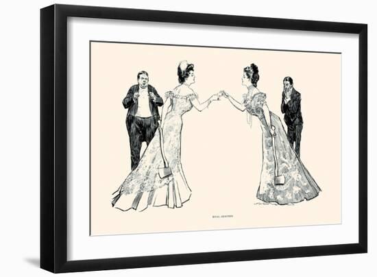 Rival Beauties-Charles Dana Gibson-Framed Art Print