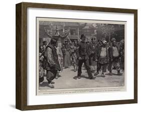 Rival Representatives of Law and Order at Shanghai, a Native Procession in the British Settlement-William T. Maud-Framed Giclee Print