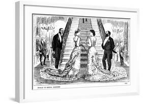 Rivals in Social Success, 1880-George Du Maurier-Framed Giclee Print