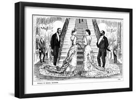 Rivals in Social Success, 1880-George Du Maurier-Framed Giclee Print