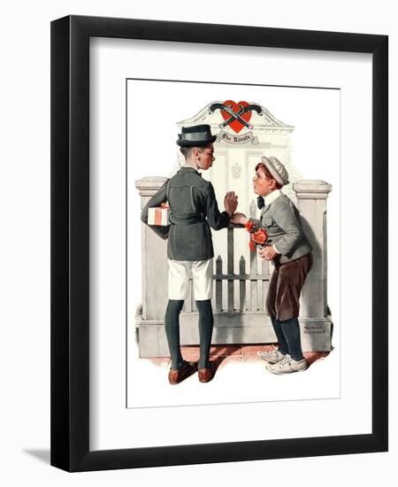 "Rivals", September 9,1922-Norman Rockwell-Framed Giclee Print