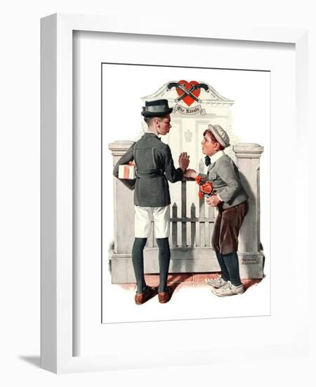 "Rivals", September 9,1922-Norman Rockwell-Framed Giclee Print