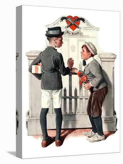 "Rivals", September 9,1922-Norman Rockwell-Stretched Canvas