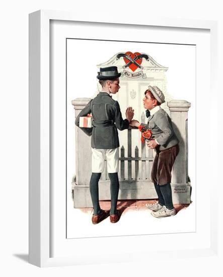 "Rivals", September 9,1922-Norman Rockwell-Framed Giclee Print