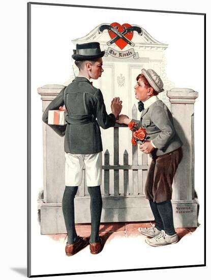 "Rivals", September 9,1922-Norman Rockwell-Mounted Giclee Print