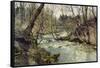 River, 1886-Fritz Thaulow-Framed Stretched Canvas