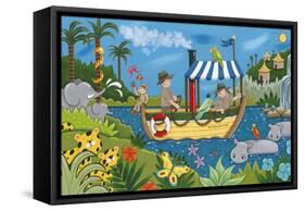 River Adventures-Sophie Harding-Framed Stretched Canvas