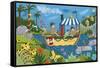 River Adventures-Sophie Harding-Framed Stretched Canvas