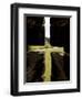 River Aln Seen Through Arrow Slit of Walls of Alnwick Castle, Northumberland, England-Nick Servian-Framed Photographic Print