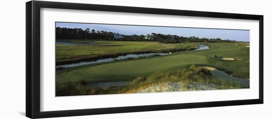 River and a Golf Course, Ocean Course, Kiawah Island Golf Resort, Kiawah Island-null-Framed Photographic Print