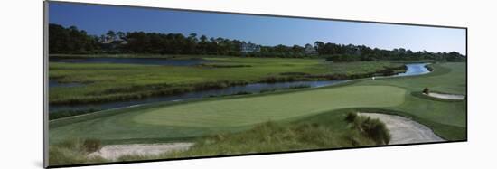 River and a Golf Course, Ocean Course, Kiawah Island Golf Resort, Kiawah Island-null-Mounted Photographic Print