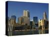 River and City Skyline of Dallas, Texas, United States of America, North America-Rennie Christopher-Stretched Canvas