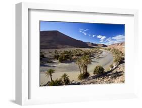 River and Desert, Near Erfoud, Meknes-Tafilalet, Morocco-Peter Adams-Framed Photographic Print