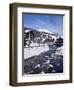 River and Village Church Lech, Near St. Anton Am Arlberg in Winter Snow, Austrian Alps-Peter Barritt-Framed Premium Photographic Print