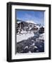 River and Village Church Lech, Near St. Anton Am Arlberg in Winter Snow, Austrian Alps-Peter Barritt-Framed Premium Photographic Print