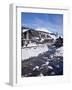 River and Village Church Lech, Near St. Anton Am Arlberg in Winter Snow, Austrian Alps-Peter Barritt-Framed Photographic Print