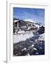 River and Village Church Lech, Near St. Anton Am Arlberg in Winter Snow, Austrian Alps-Peter Barritt-Framed Photographic Print