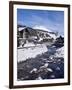 River and Village Church Lech, Near St. Anton Am Arlberg in Winter Snow, Austrian Alps-Peter Barritt-Framed Photographic Print
