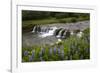 River and Waterfall in Hveragerdi, Reykjanes Peninsula, Iceland, Polar Regions-Yadid Levy-Framed Photographic Print