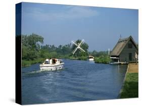 River Ant with How Hill Broadman's Mill, Norfolk Broads, Norfolk, England, United Kingdom, Europe-Harding Robert-Stretched Canvas