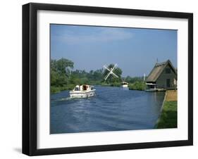 River Ant with How Hill Broadman's Mill, Norfolk Broads, Norfolk, England, United Kingdom, Europe-Harding Robert-Framed Photographic Print