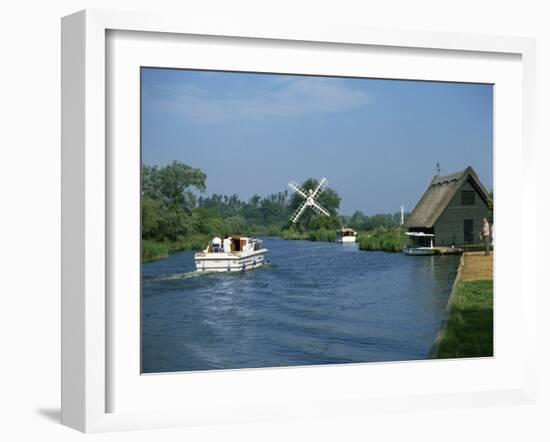 River Ant with How Hill Broadman's Mill, Norfolk Broads, Norfolk, England, United Kingdom, Europe-Harding Robert-Framed Photographic Print