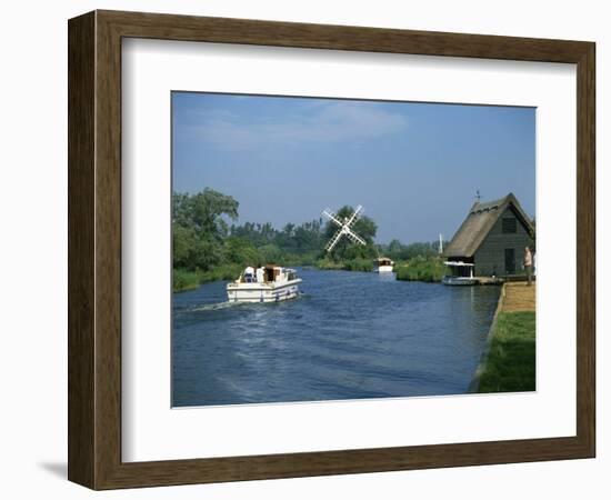 River Ant with How Hill Broadman's Mill, Norfolk Broads, Norfolk, England, United Kingdom, Europe-Harding Robert-Framed Photographic Print