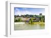 River Arno, Tower of San Niccolo, Firenze, Tuscany, Italy-Nico Tondini-Framed Photographic Print