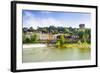 River Arno, Tower of San Niccolo, Firenze, Tuscany, Italy-Nico Tondini-Framed Photographic Print