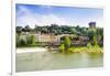 River Arno, Tower of San Niccolo, Firenze, Tuscany, Italy-Nico Tondini-Framed Photographic Print