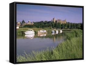 River Arun and Castle, Arundel, West Sussex, England, United Kingdom-John Miller-Framed Stretched Canvas